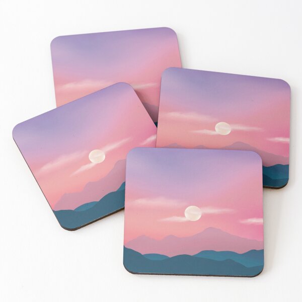 Item preview, Colourful Sunset and Mountains Landscape designed and sold by ToriaScarlett.