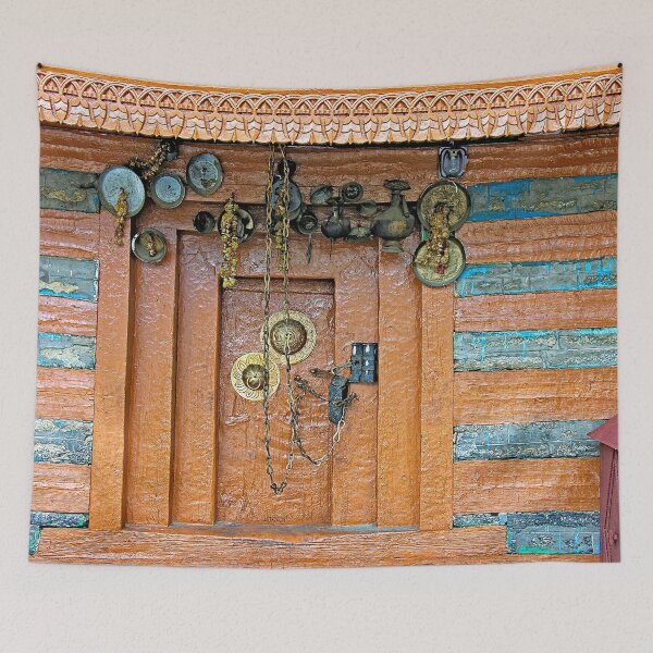 Item preview, Himalayan Buddhist Temple Decorated Facade, Himalaya designed and sold by worldways.