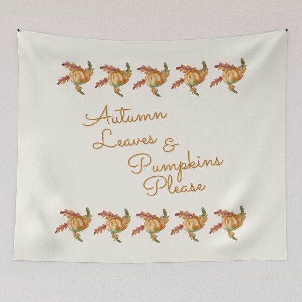 Item preview, Autumn Leaves & Pumpkins Please designed and sold by DFMY.
