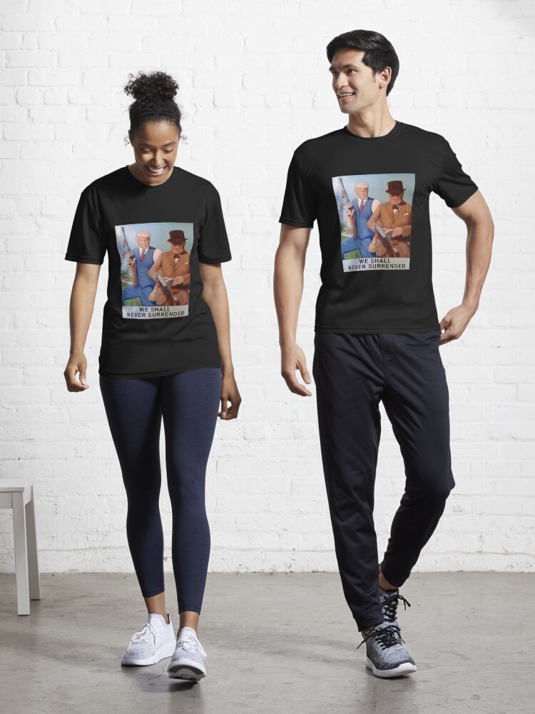Winston Churchill Tommy Gun European Hero T-Shirt Winston Churchill Tommy Gun European Hero T-Shirt