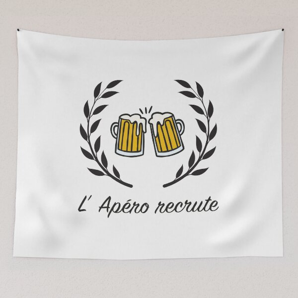 Item preview, humor alcohol beer aperitif recruits personalized designed and sold by Catcrea.