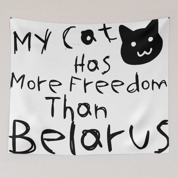 Item preview, My Cat Has More Freedom Than Belarus Funny designed and sold by UwillBeAwesome.