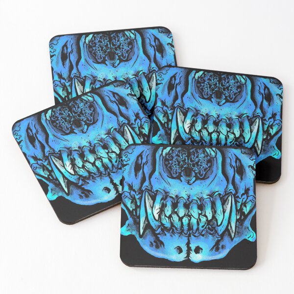 Item preview, X-Ray Blue Canid Skull  designed and sold by Oblatrate.