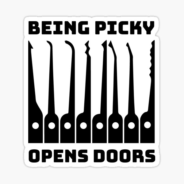 "Funny Locksmith Lock Picking Pun" Sticker by tldeutsch Redbubble