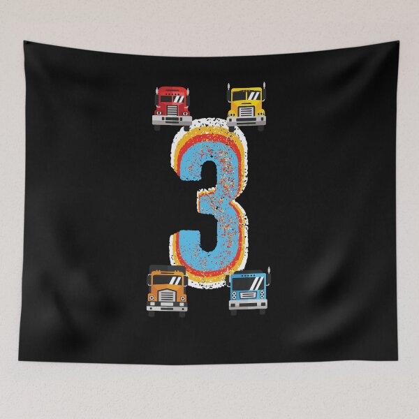 Item preview, 3rd Birthday Boy Big Trucks designed and sold by ZiesMerch.
