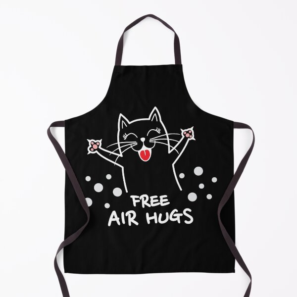 Item preview, Free Air Hugs Cute Cat Kitten Smiles Social Distancing designed and sold by Zeelicious Designs.