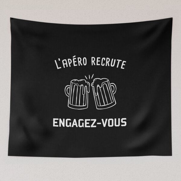 Item preview, humor alcohol beer apero original personalized recruits designed and sold by Catcrea.