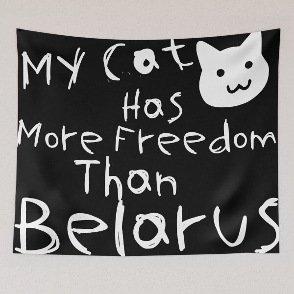 Item preview, Copy of My Cat Has More Freedom Than Belarus Funny designed and sold by UwillBeAwesome.