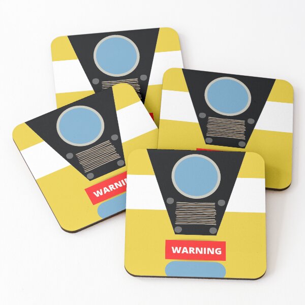 Borderlands character Clap Trap design Coasters (Set of 4)