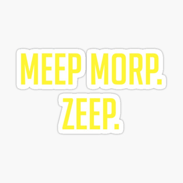 Meep Morp Dinosaur Sticker