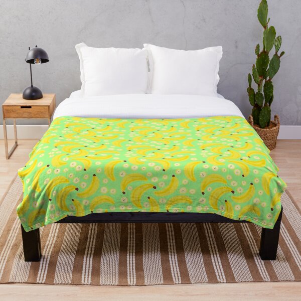 Go Bananas (Mint Green) Throw Blanket