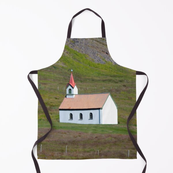 Watercolor Architecture, Icelandic Church 02 Apron