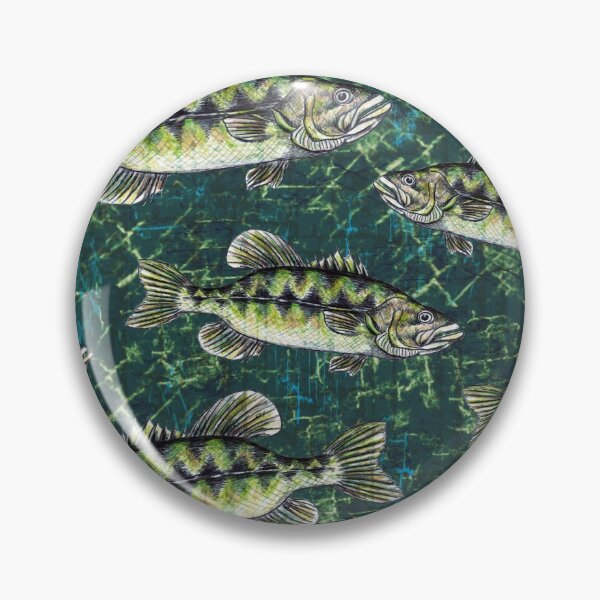 Item preview, Largemouth Bass Camo Pattern designed and sold by Michelebuttons.