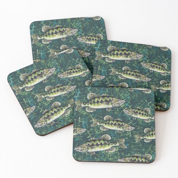 Item preview, Largemouth Bass Camo Pattern designed and sold by Michelebuttons.
