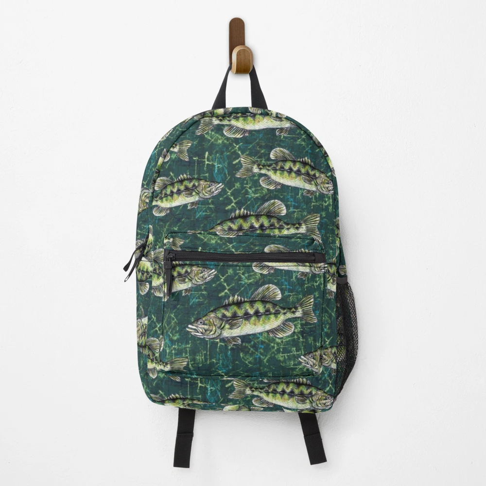 Largemouth Bass Camo Pattern | Backpack