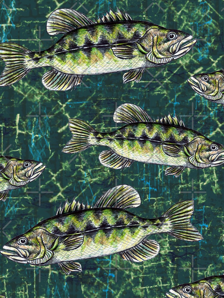 Largemouth Bass Camo Pattern | Kids T-Shirt