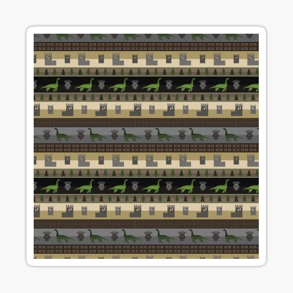 Loch Ness Fair Isle Sticker