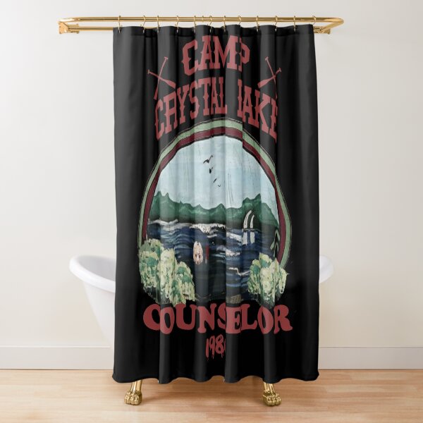 Camp Crystal Lake Counselor Shower Curtain