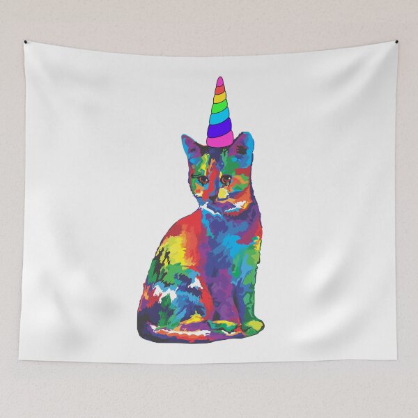 Item preview, Rainbow unicorn cat designed and sold by Designhub14.