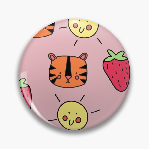 Item preview, Tiger Sun Berries Print designed and sold by StudioYofi.
