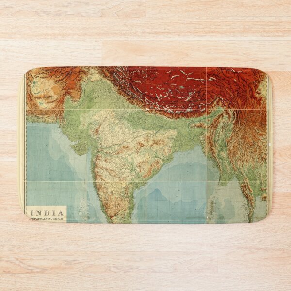 Item preview, Map of India (1917) designed and sold by allhistory.