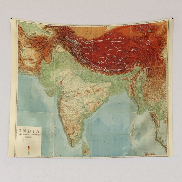 Item preview, Map of India (1917) designed and sold by allhistory.