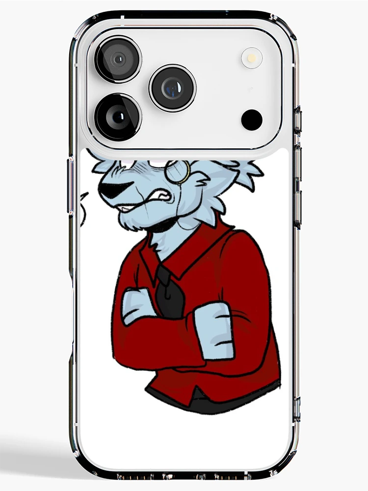 Thumbnail 1 of 5, iPhone Case, Grumpy wolf designed and sold by RottenMeat.