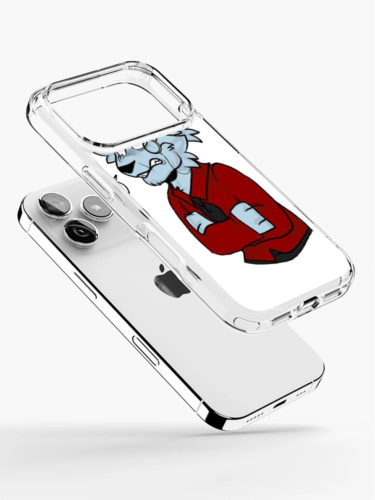 Thumbnail 2 of 5, iPhone Case, Grumpy wolf designed and sold by RottenMeat.