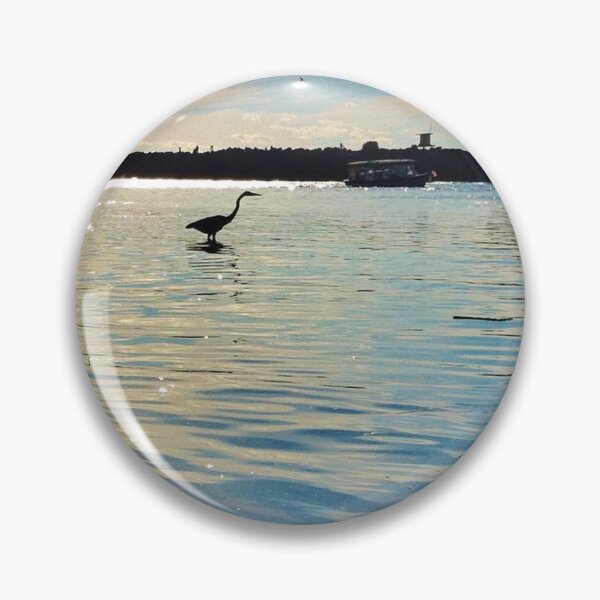 Item preview, Great Heron and Pelican in the Harbor designed and sold by Nalinne Jones.
