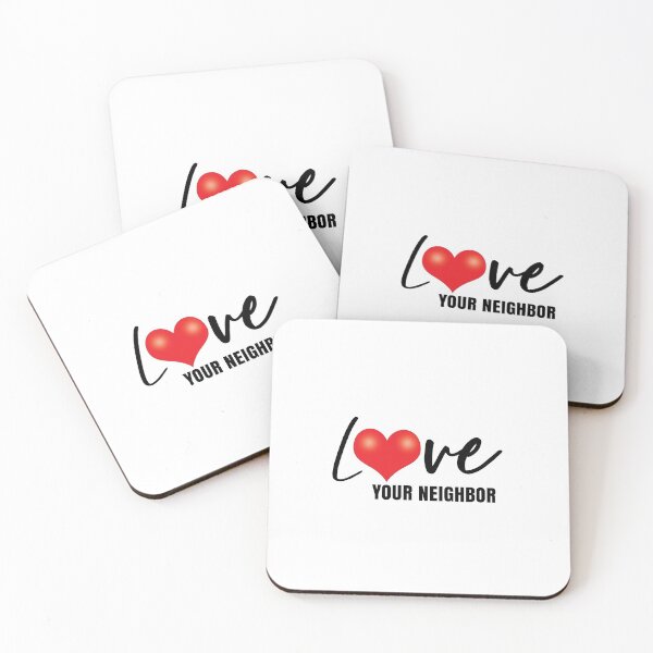 Item preview, Love Your Neighbor Red Heart  designed and sold by GODS4US.