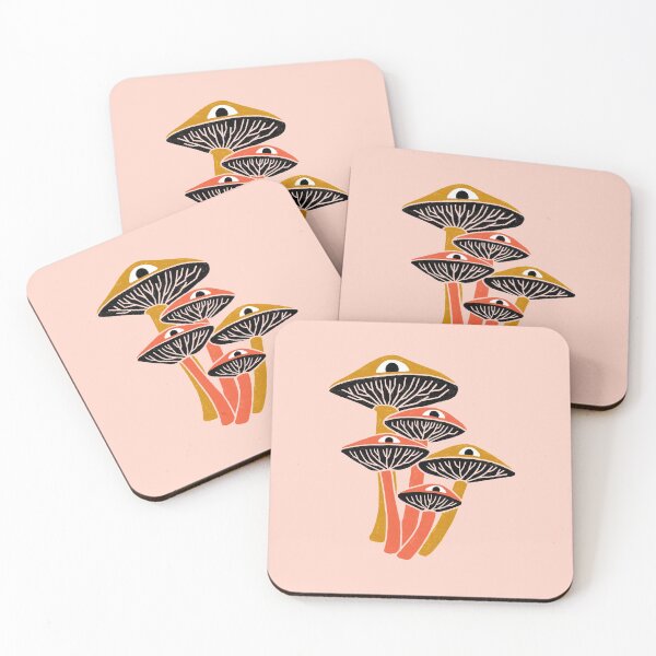 Item preview, Observant Mushroom Cluster designed and sold by katdogdesign.