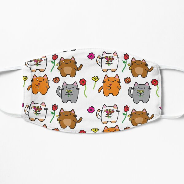 Cats and flowers Mask
