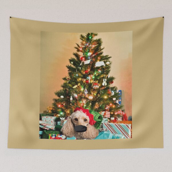 Item preview, Merry Christmas and Happy 2021 with masked dog designed and sold by My-Queens-Store.
