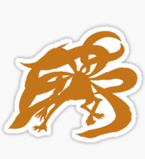 Minimalist Kyuubi - Kurama Sticker