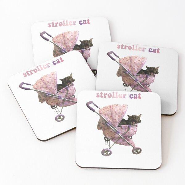 Item preview, stroller cat designed and sold by maybechickentho.