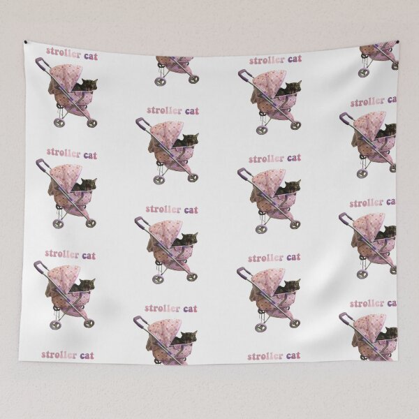 Item preview, stroller cat designed and sold by maybechickentho.
