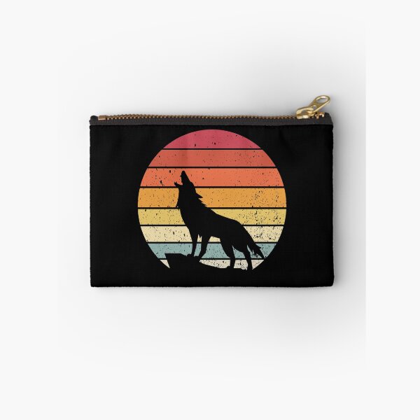 Item preview, Howling Wolves Retro Sunset Alpha Wolf Forest Wolf Lover Gear designed and sold by DynamicDesign.