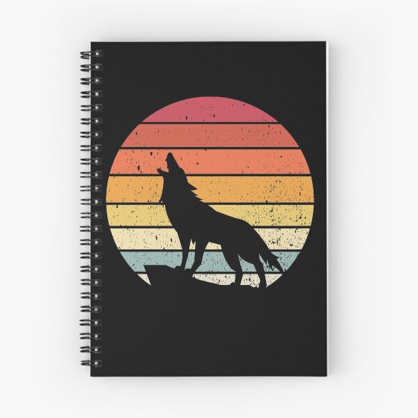 Item preview, Howling Wolves Retro Sunset Alpha Wolf Forest Wolf Lover Gear designed and sold by DynamicDesign.