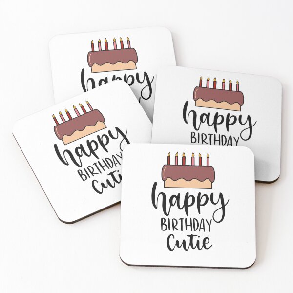 Item preview, Happy Birthday Cutie Lettering designed and sold by Slletterings.