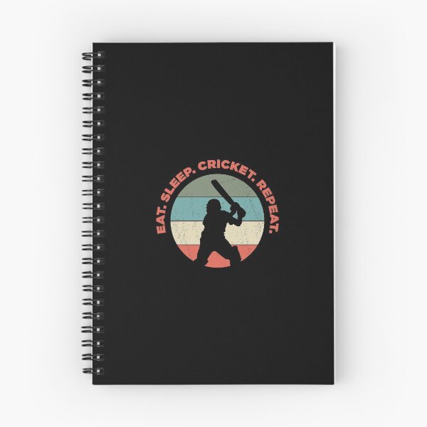Item preview, Eat Sleep Cricket Repeat Funny Sport designed and sold by artworkbyrihen.