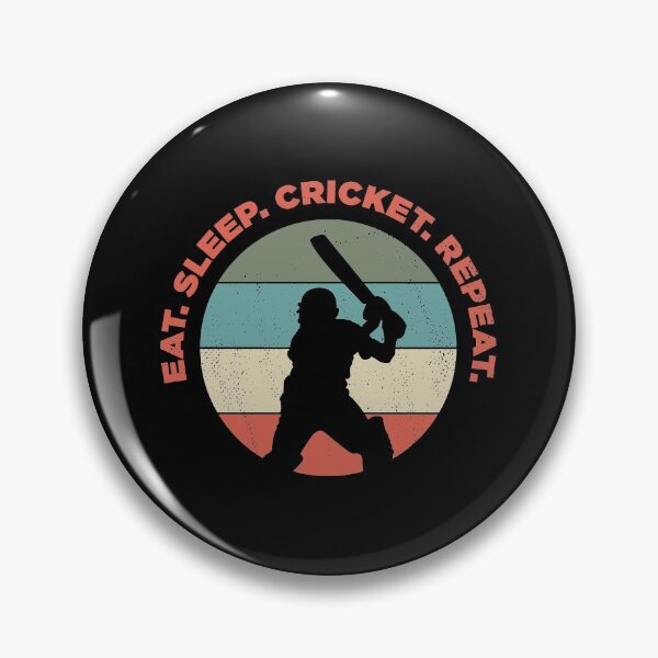 Item preview, Eat Sleep Cricket Repeat Funny Sport designed and sold by artworkbyrihen.
