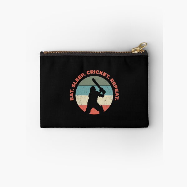 Item preview, Eat Sleep Cricket Repeat Funny Sport designed and sold by artworkbyrihen.