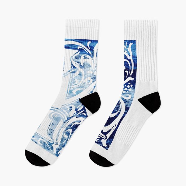 Item preview, The Letter K Blue Ocean Waves  designed and sold by yacine12353.