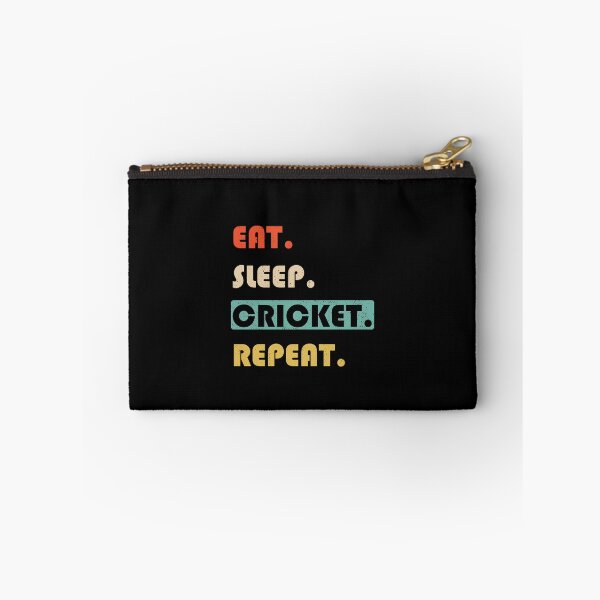 Item preview, Eat Sleep Cricket Repeat Funny Sport designed and sold by artworkbyrihen.