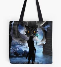 Loki and Jormungandr Tote Bag