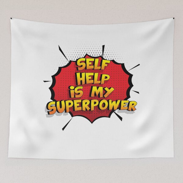 Item preview, Self Help is my Superpower Funny Design Self Help Gift designed and sold by Custom365.
