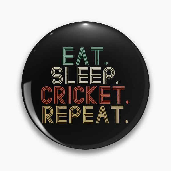 Item preview, Eat Sleep Cricket Repeat Funny Sport designed and sold by artworkbyrihen.