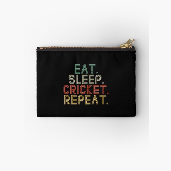 Item preview, Eat Sleep Cricket Repeat Funny Sport designed and sold by artworkbyrihen.