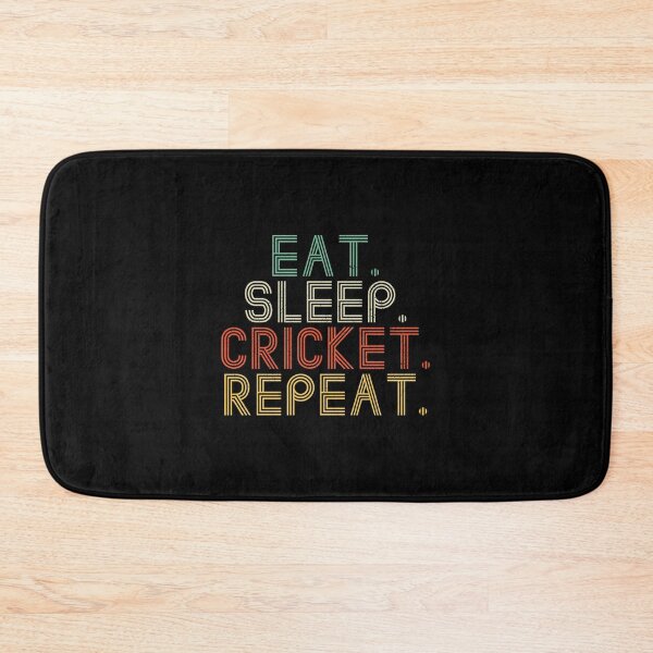 Item preview, Eat Sleep Cricket Repeat Funny Sport designed and sold by artworkbyrihen.