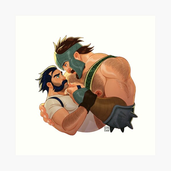 Superheroes Bear Love Art Print